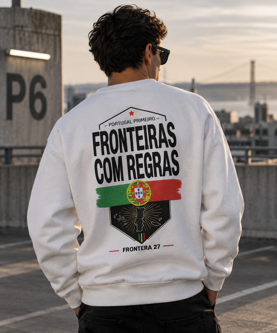 Sweatshirt Portugal Primeiro - Black Type Back Print