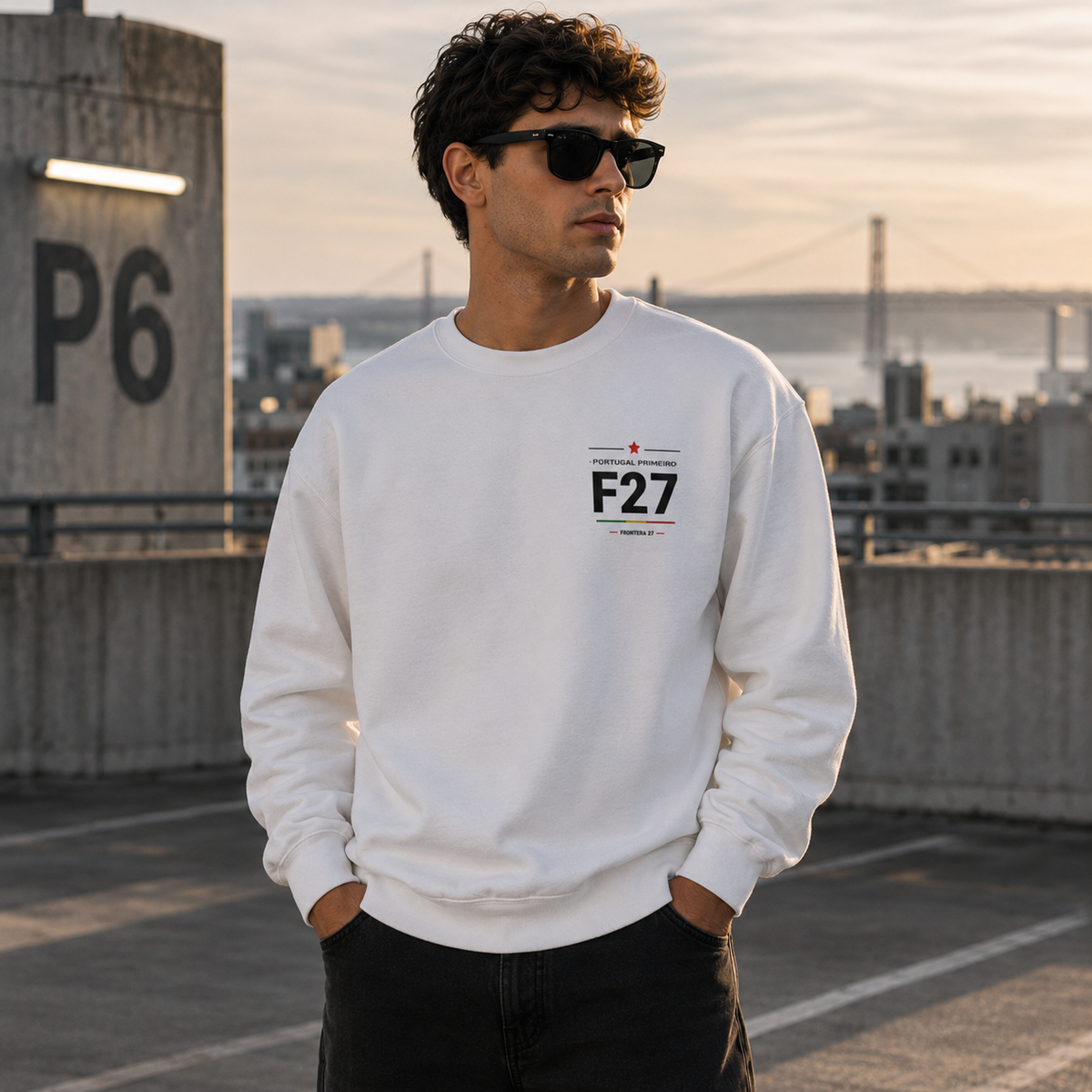 Sweatshirt Portugal Primeiro - Black Type Back Print