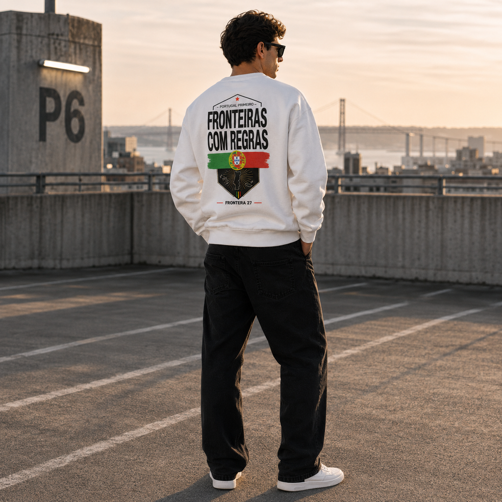 Sweatshirt Portugal Primeiro - Black Type Back Print