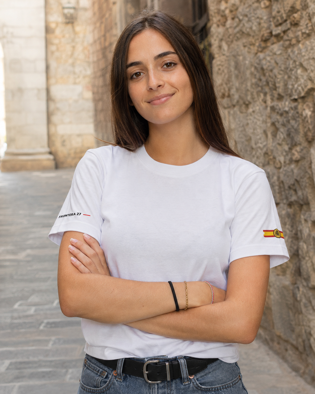 T-shirt España Primero - Black Type Back Print