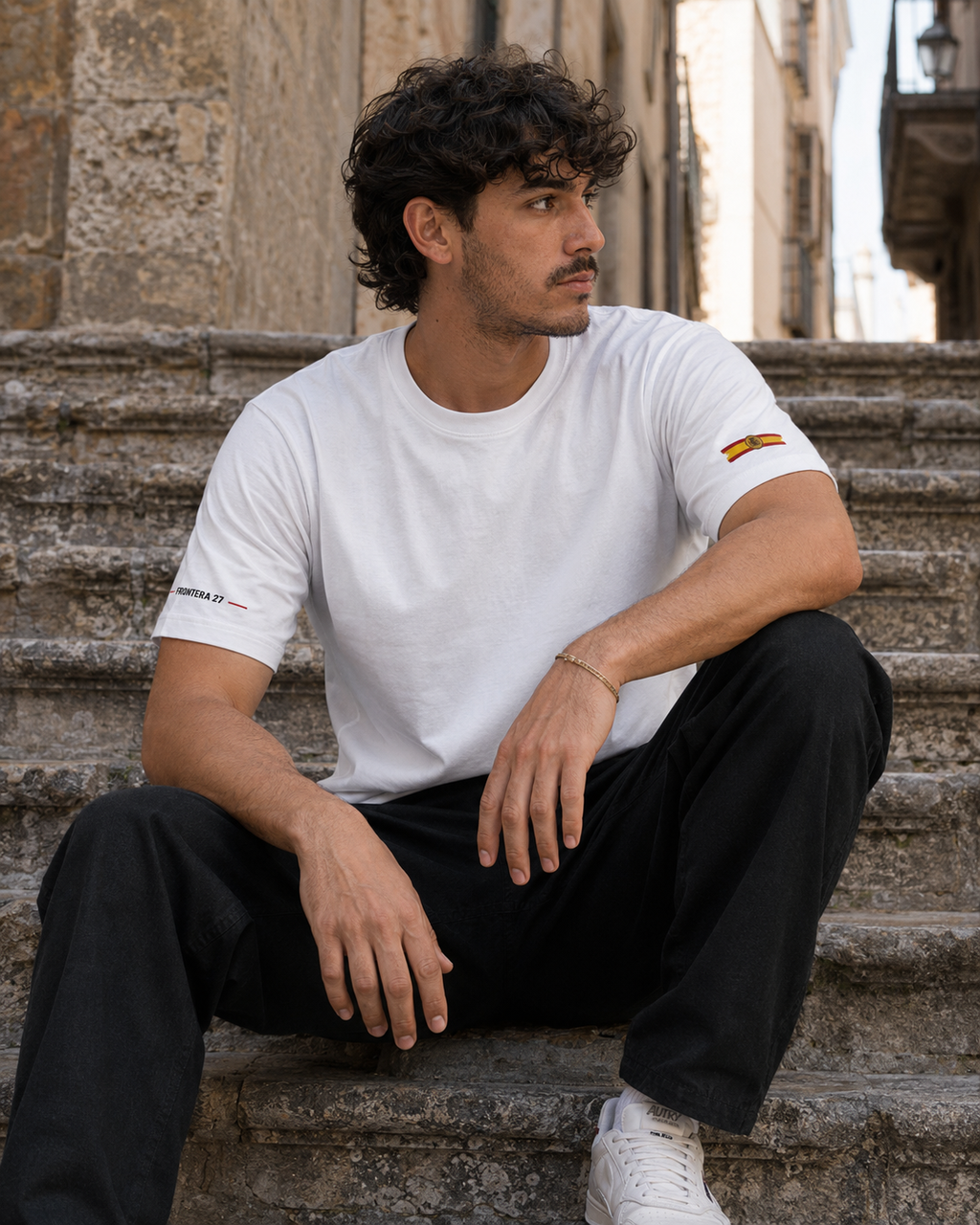 T-shirt España Primero - Black Type Back Print