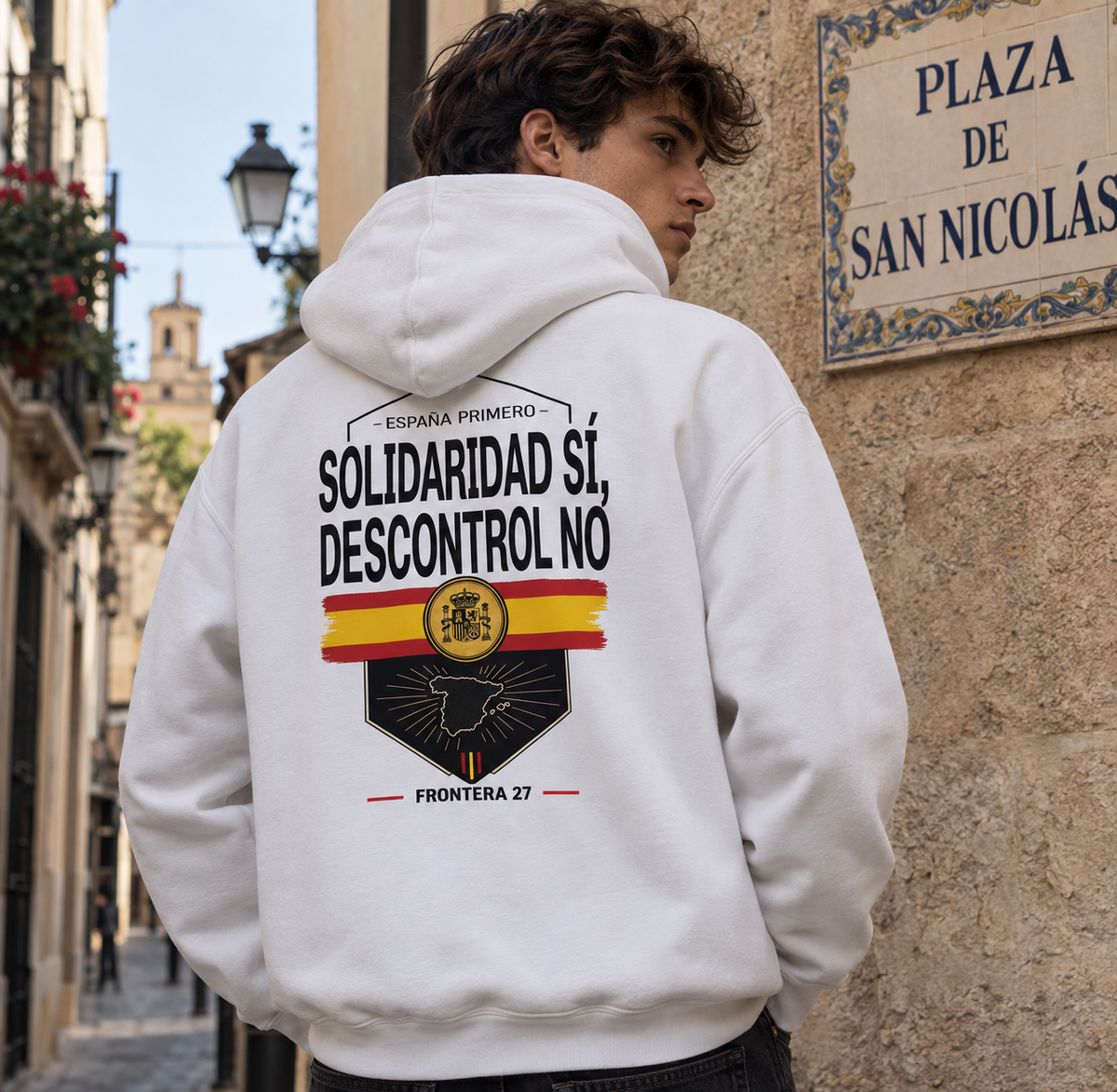 Hoodie España Primero - Black Type Back Print