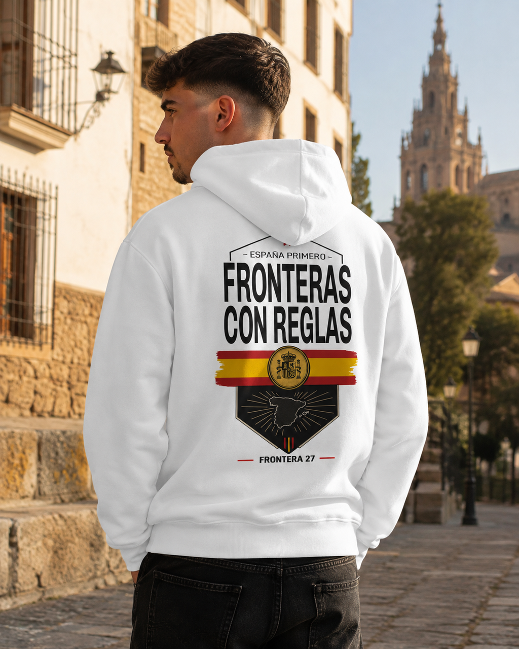 Hoodie España Primero - Black Type Back Print