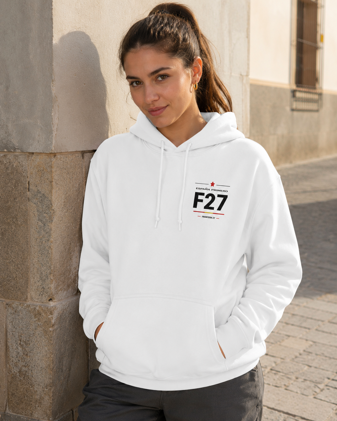 Hoodie España Primero - Black Type Back Print