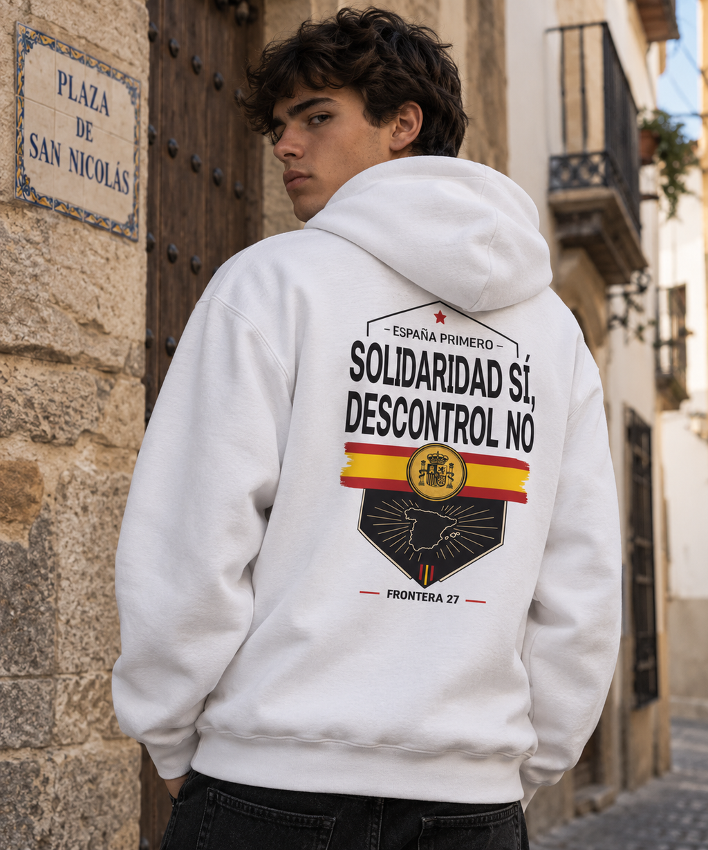Hoodie España Primero - Black Type Back Print
