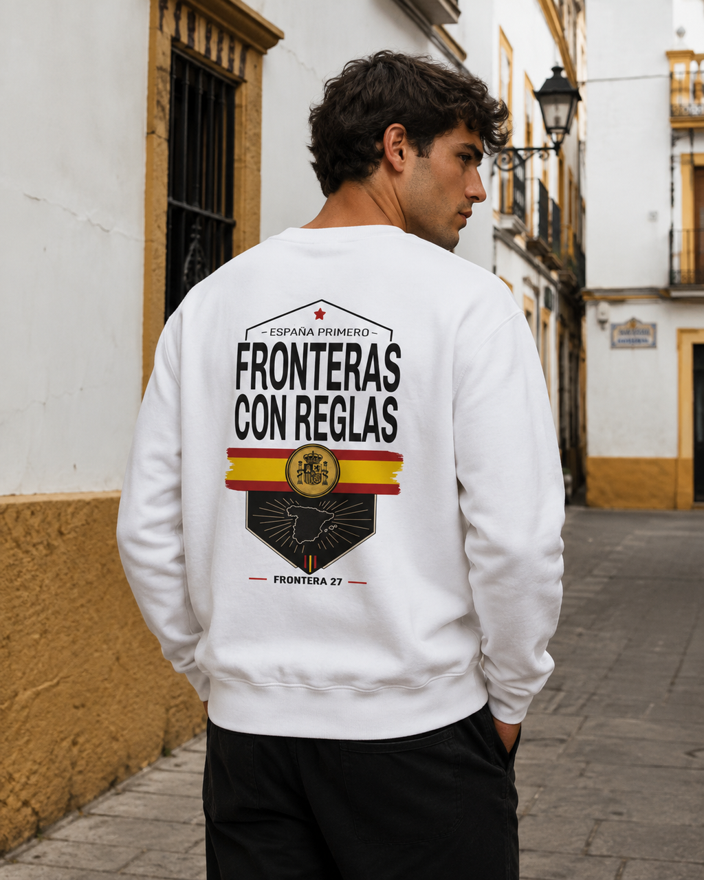 Sweatshirt España Primero - Black Type Back Print