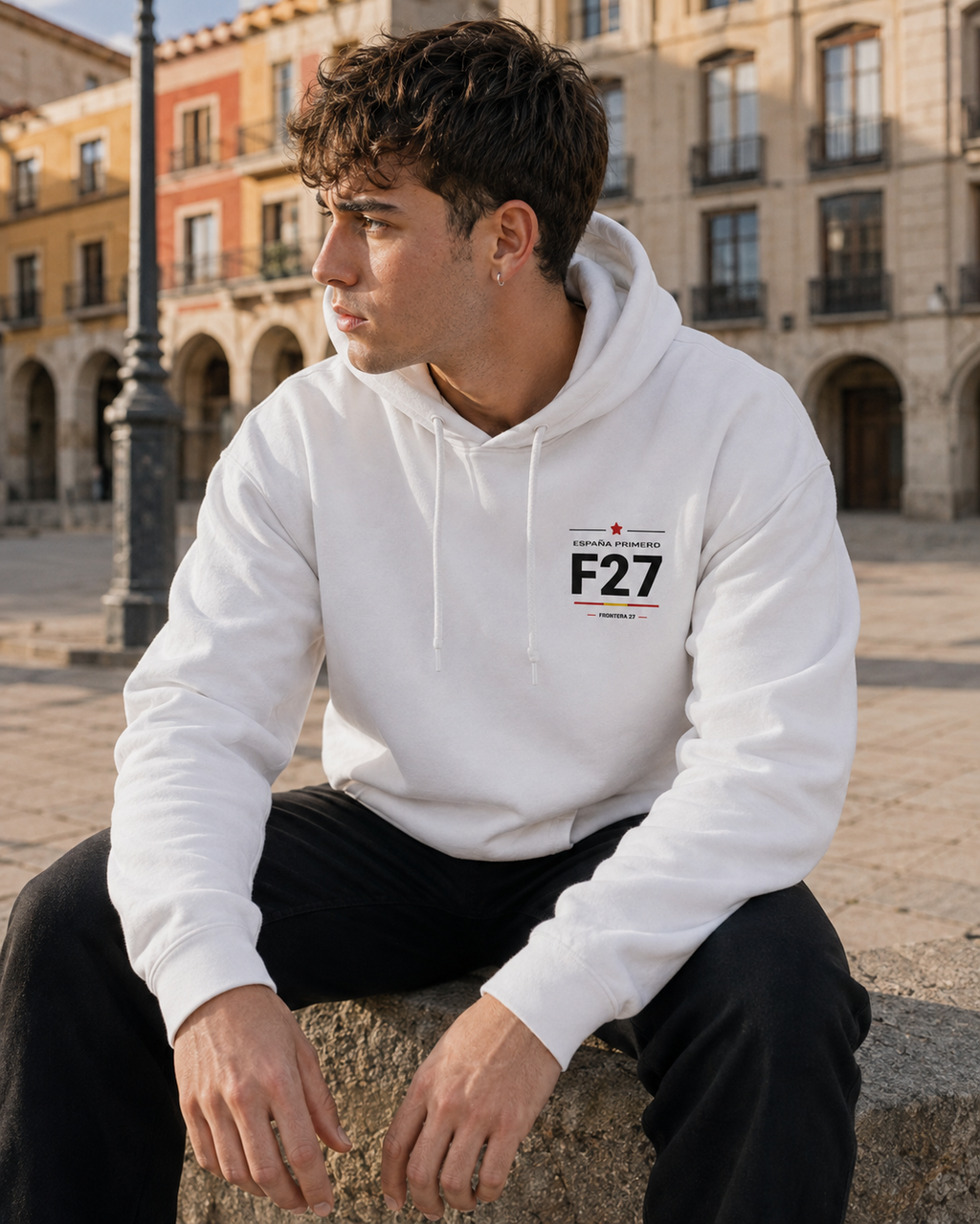 Hoodie España Primero - Black Type Back Print