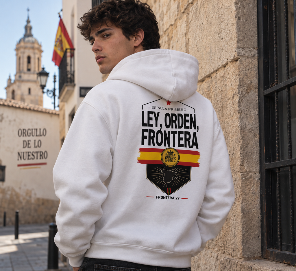Hoodie España Primero - Black Type Back Print