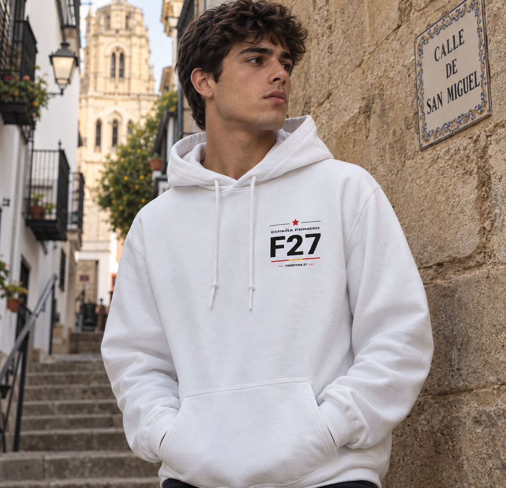 Hoodie España Primero - Black Type Back Print