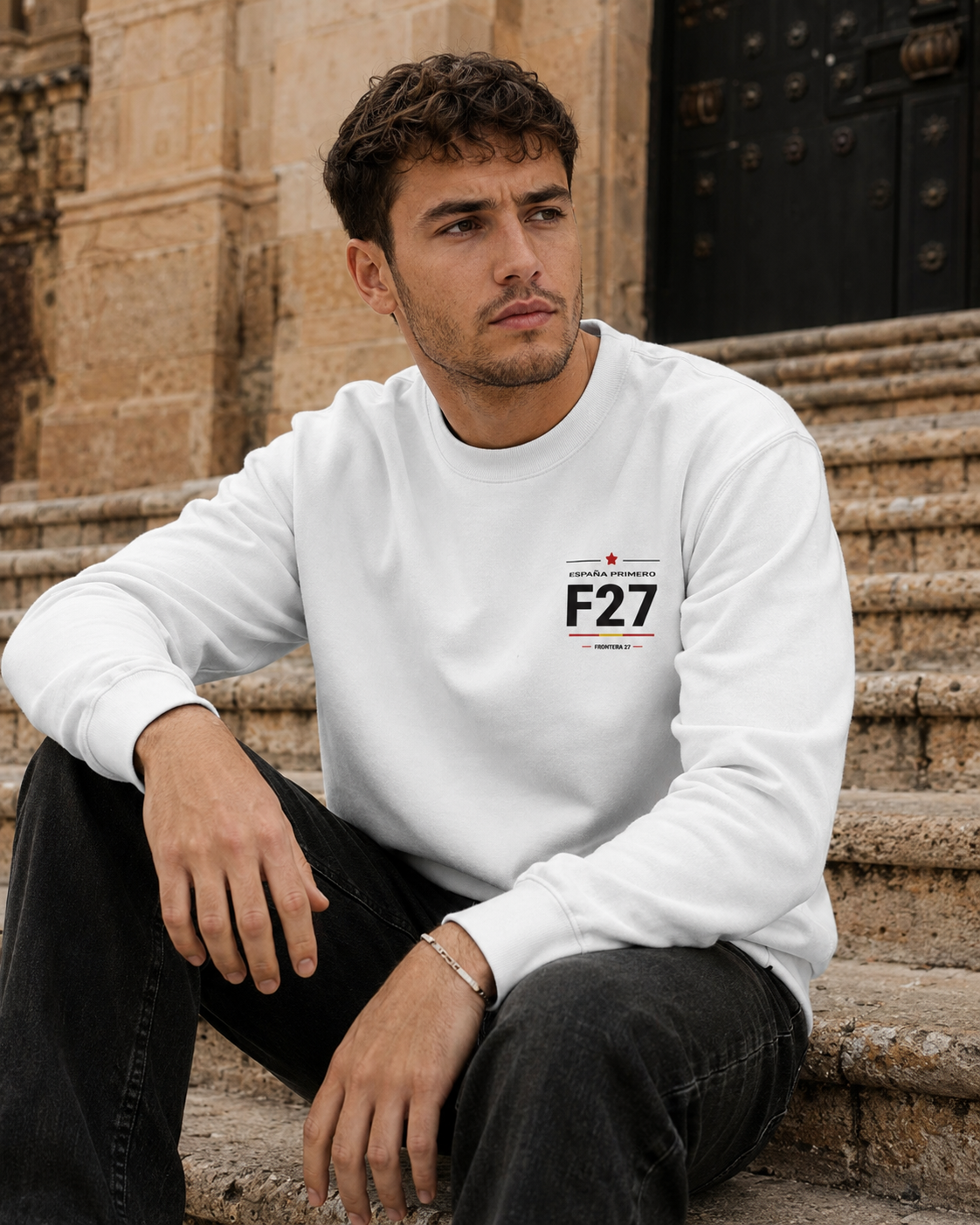 Sweatshirt España Primero - Black Type Back Print
