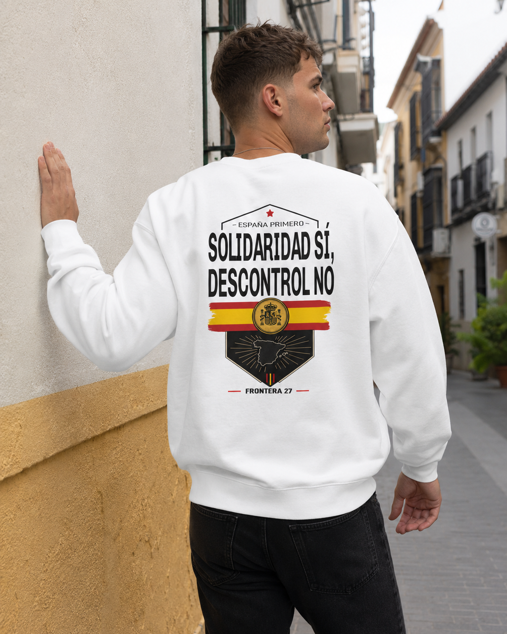 Sweatshirt España Primero - Black Type Back Print