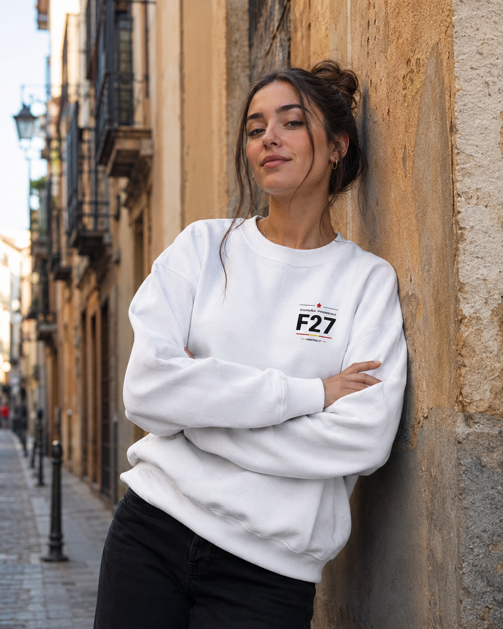 Sweatshirt España Primero - Black Type Back Print