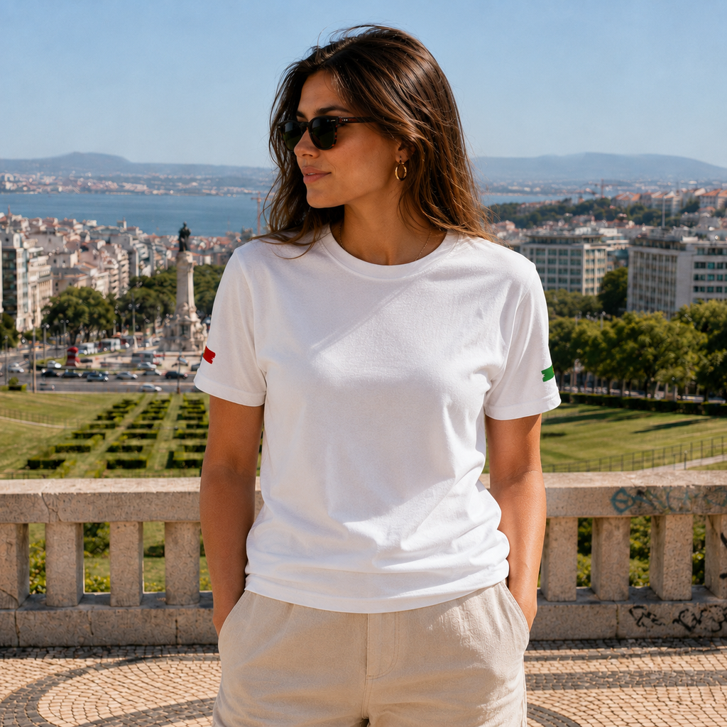 T-shirt Portugal Primeiro - Black Type Back Print